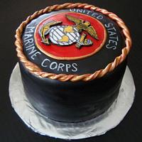 United States Marine Corp Birthday Cake