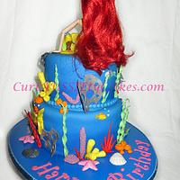 Little mermaid / Ariel / underwater cake