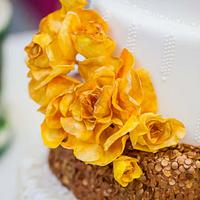 Gold Wedding cake