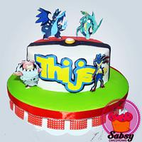 Two cakes Pokemon and make-up 