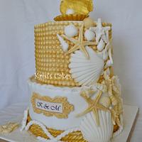 Wedding Sea cake