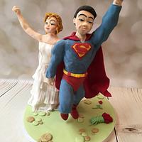 Superman wedding topper!