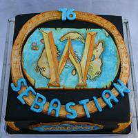handpainted World of Warcraft-cake
