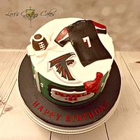 Altlanta Falcons Fan Birthday Cake