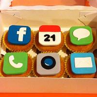 Iphone cupcakes