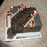 Railway Construction Worker Cake