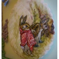 Beatrix Potter - Benjamin Bunny  Baby Shower Cake