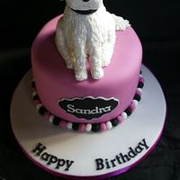 Bichon frise cake 