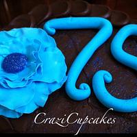 75th Birthday Petal Cake