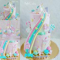 Unicorn dream cake