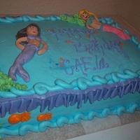mermaid birthday cake