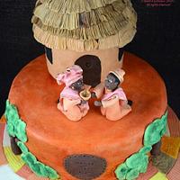african wedding cake