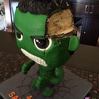 Chibi Hulk Cake