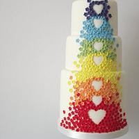 Rainbow cake.