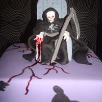 Grim reaper Halloween cake