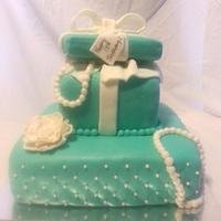 Tiffany box cake Tiffany box cake