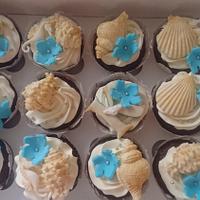 Sea wedding cupcakes 