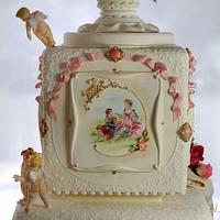 Romantic wedding cake, Norwegian Cakeshow