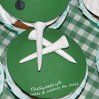 Golf cupcakes