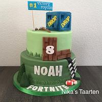 Fortnite birthday cake