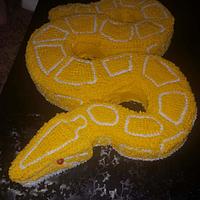 Albino Snake Cake