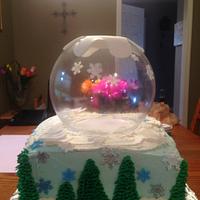 Frozen Snowglobe Cake