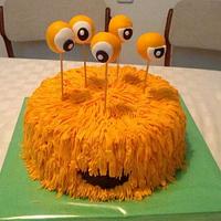 Alien monster cake