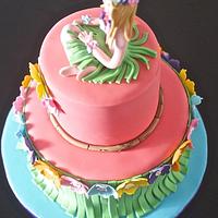 Hawaii theme cake 