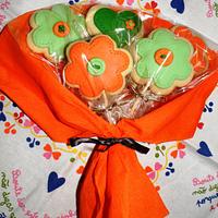 Mother's day flower cookies
