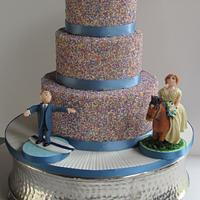 Hundreds and Thousands Wedding Cake