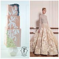 Couture Cakers International Collaboration - Sheer Wedding Gown