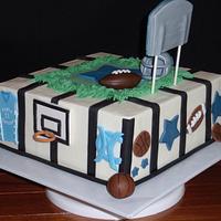 Dallas Cowboy Fan Cake