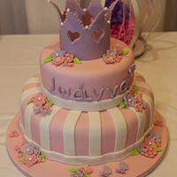 Princess crown theme cake