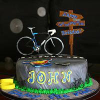 Biker's Milestone Birthday Cake