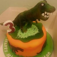 T Rex cake