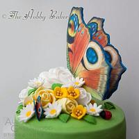 Butterfly love -Gardens of the world cake collaboration 