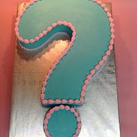 Question Mark Shower Cake