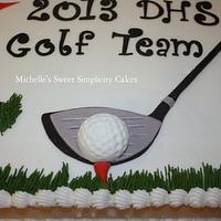Douglas High School Golf Team Cake
