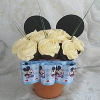 Mickey Mouse Cupcake Bouquet