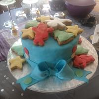 Christmas fruit cake and gingerbread cookies 