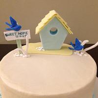 House warming cake - bird house 