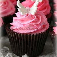 Pink Baby Shower Cupcakes