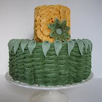 Green & Gold Cake