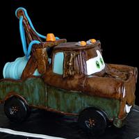 3D Tow Mater Cars Cake