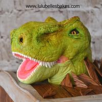 T-Rex Dinosaur cake