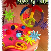 Lisa Frank Party Cake