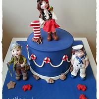 pirate girl cake pirate girl cake