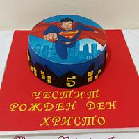 Superman cake Superman cake
