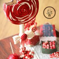 Lollipop Candy Cake- Gravity Defying