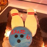 Bowling Cake and Cookies